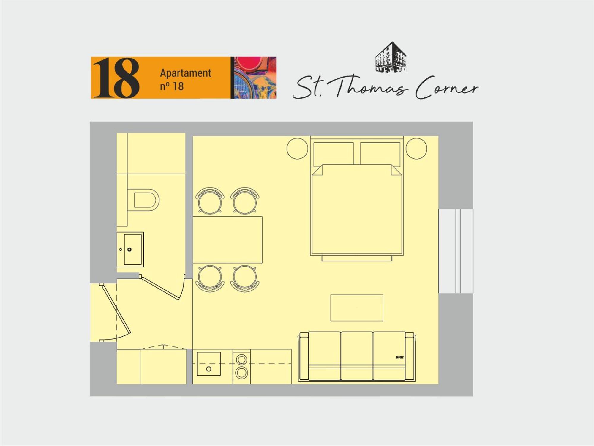 Aparthotel Saint Thomas Corner - By Upstairs Krakow
